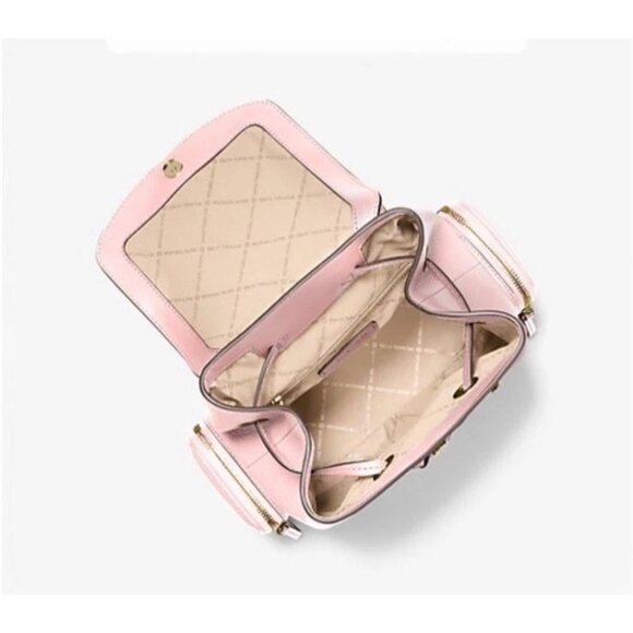 Michael Kors Jet Set Item medium chain backpack powder blush main image 3